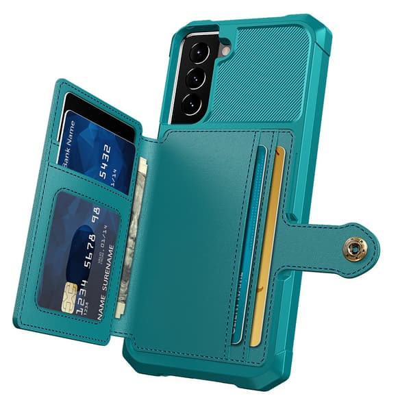 Effektivt etui med kortrum - Samsung Galaxy S22 Svart
