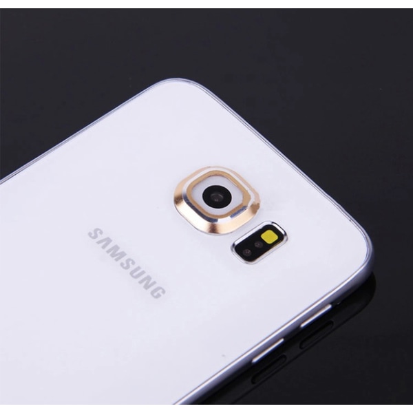 Samsung Galaxy S6/S6 Edge - Beskyttelsesring for kameralinse Svart Svart