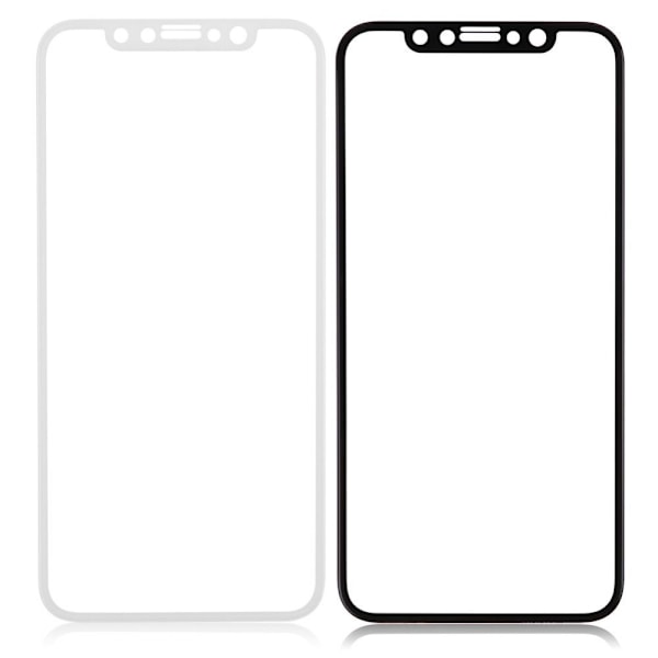 Skärmskydd för iPhone X (MyGuard) 3D/HD-Clear (3-PACK) Svart