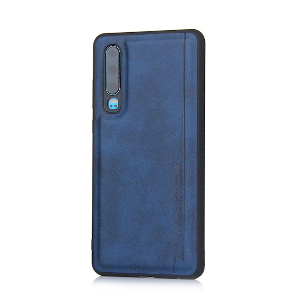 Stötdämpande Diaobaolee Skal i Pu-Läder - Huawei P30 Svart Svart