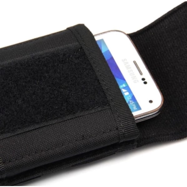 Slitstark Bältesväska för mobiltelefoner (Stl L/XL) Sandfärgad