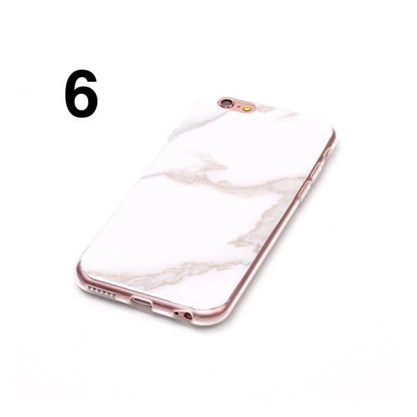 Stilfuldt smart cover i marmordesign fra NKOBEE til iPhone 7 Plus 6