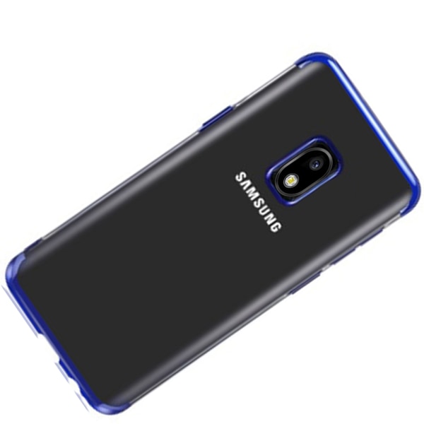 Stilfuldt beskyttelsescover - Samsung Galaxy J3 2017 Blå Blå