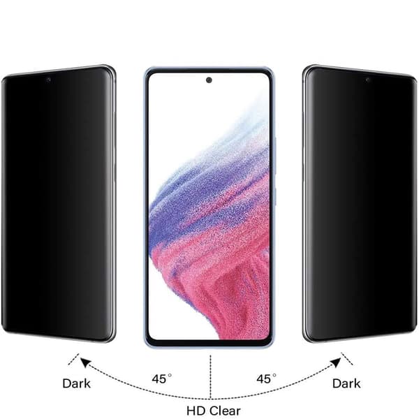 2-PACK Anti-Spy Skärmskydd HD 0,3mm Samsung Galaxy A52s 5G Transparent