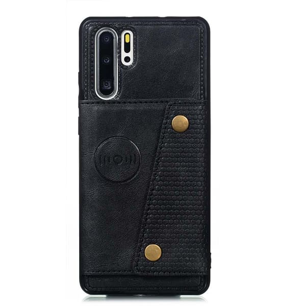 Huawei P30 Pro - Kraftig Retro-deksel med kortholder Grå