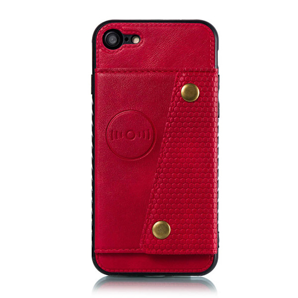 Kraftfullt Skal med Korthållare - iPhone 7 Svart