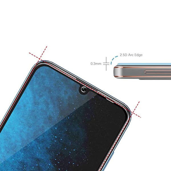 2-PACK Honor 10 Lite Skärmskydd 2.5D HD 0,3mm Svart