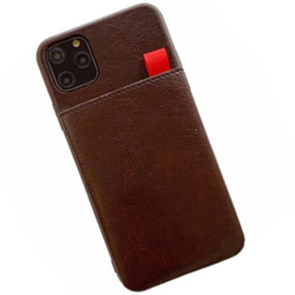 Robust Stilsikkert Cover med Kortlomme - iPhone 11 Röd