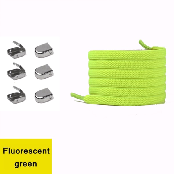 Slitasjebestandige elastiske skolisser (mange farger) Gulgrön