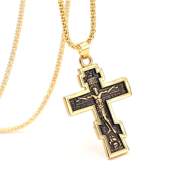 Stilfuld Elegant halskæde Jesus Cross Guld