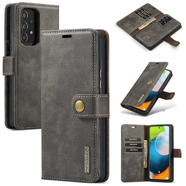 Samsung Galaxy A53 5G - Retro Plånboksfodral i Premiumläder Brun