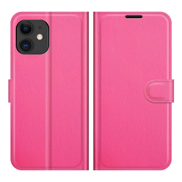 Smooth Wallet-deksel - iPhone 12 Rosaröd