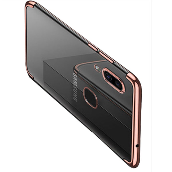 Samsung Galaxy A20E - Smart Floveme silikondeksel Röd