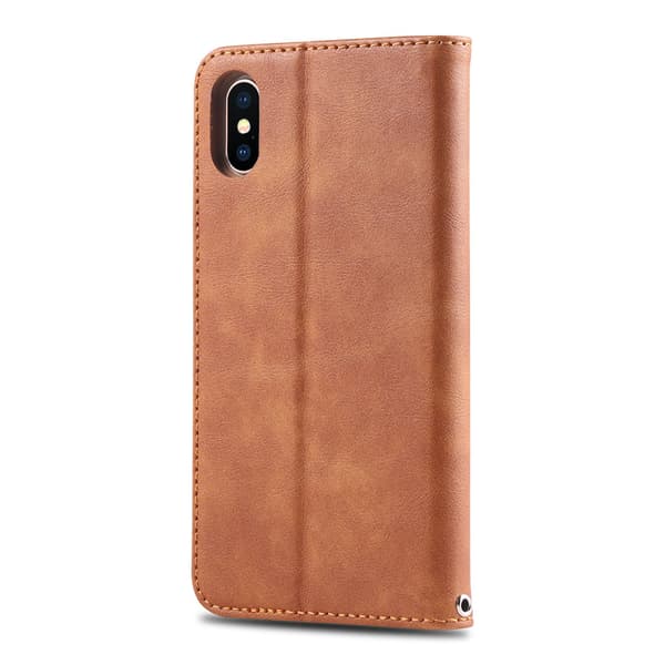 iPhone X/XS - Robust Stilrent Plånboksfodral Svart Svart
