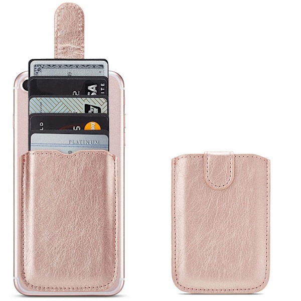 Elegant Smidig PU-Läder Korthållare Svart