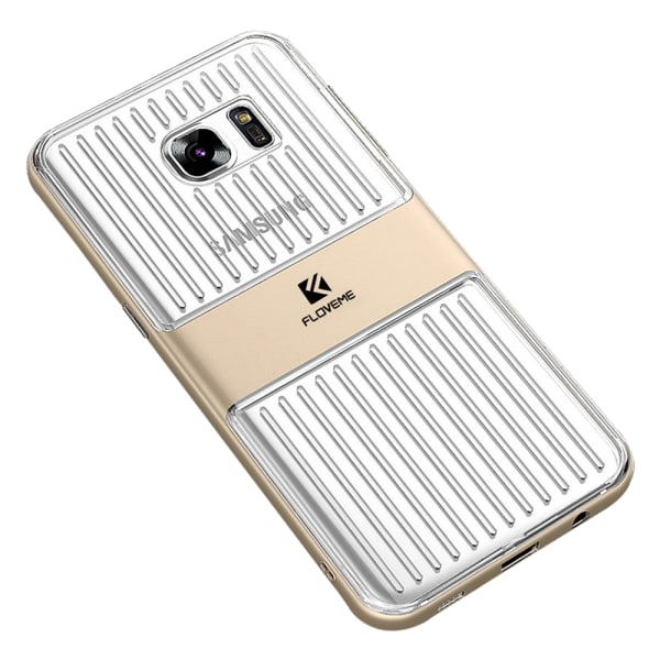 Käytännöllinen ja sileä suojakuori Samsung Galaxy S7 Edgelle Svart