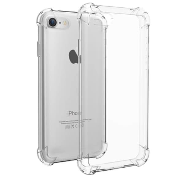 Praktiskt silikonskal med extra tjocka hörn för iPhone 6/6s PLUS Silver/Grå Silver/Grå