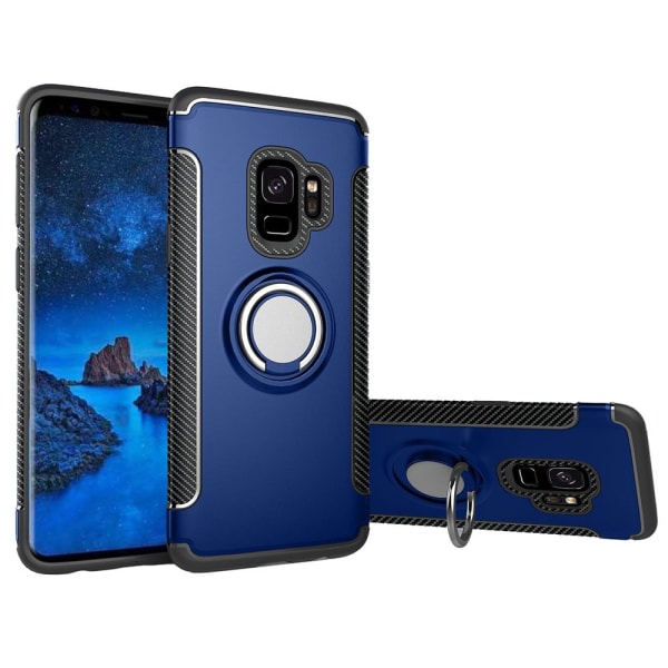 Smart Cover i Carbon Finish (RINGHOLDER) - Samsung Galaxy S9 Guld
