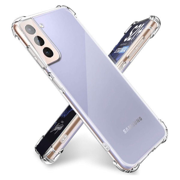 Skyddande Floveme Silikonskal - Samsung Galaxy S22 Svart/Guld