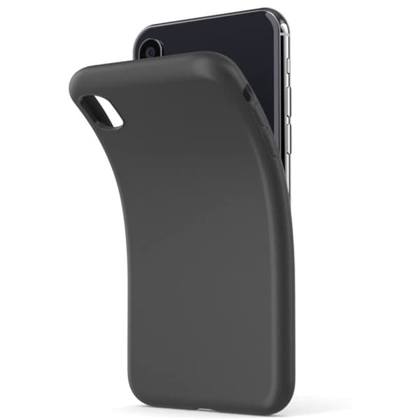iPhone XR - Stilsäkert Silikonskal Svart