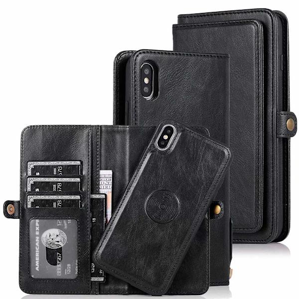 Smidigt Plånboksfodral - iPhone X/XS Mörkblå