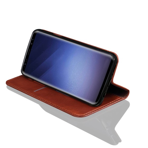 Stilig deksel med lommebok til Samsung Galaxy S8+ Röd