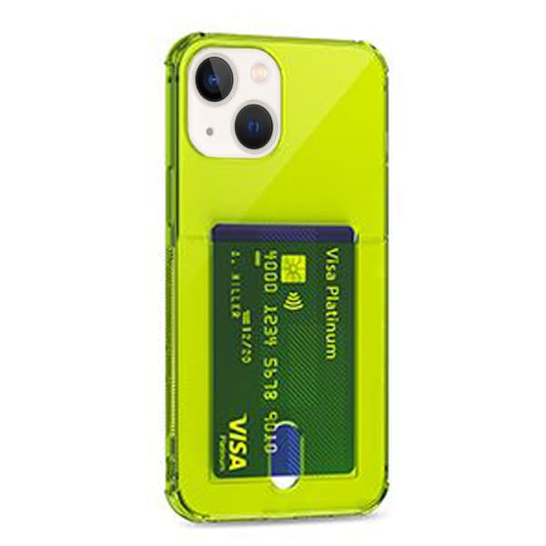 Stilsäkert Skyddsskal med plats för Kort - iPhone 13 Mini Röd