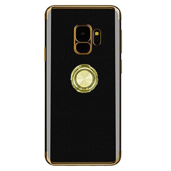 Stilsäkert Skyddsskal Ringhållare - Samsung Galaxy S9 Roséguld Roséguld
