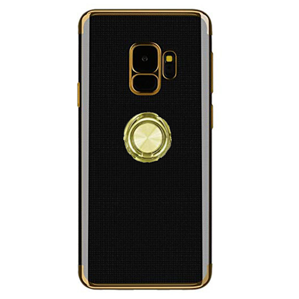 Stilsäkert Skyddsskal Ringhållare - Samsung Galaxy S9 Silver Silver