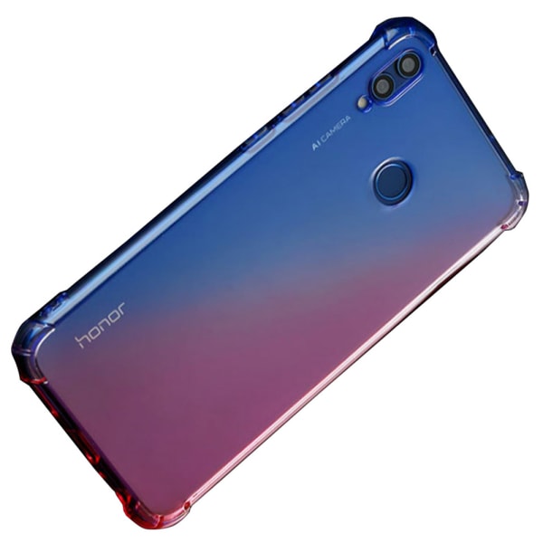 Huawei P20 Lite - Suojaava Smart Silicone Cover (Floveme) Blå/Rosa