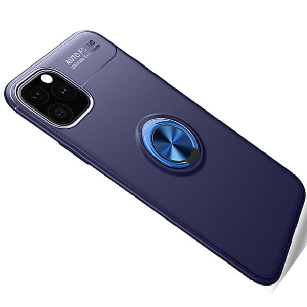 Professionellt Auto Focus Skal Ringhållare - iPhone 11 Pro Svart/Röd