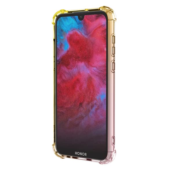 Huawei Y5 2019 - Stötdämpande Silikonskal Blå/Rosa