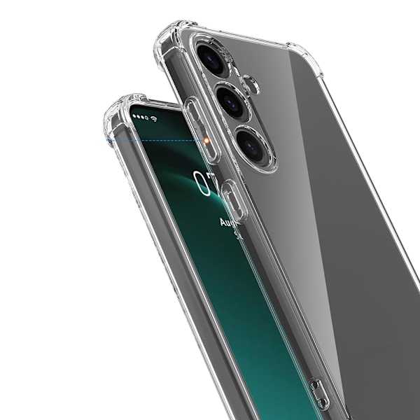 Samsung Galaxy S25 - Airbag-Skal för Fullt Skydd Genomskinlig