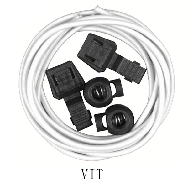 Coola Skosnören (Elastiska) 100cm Mjölkvit