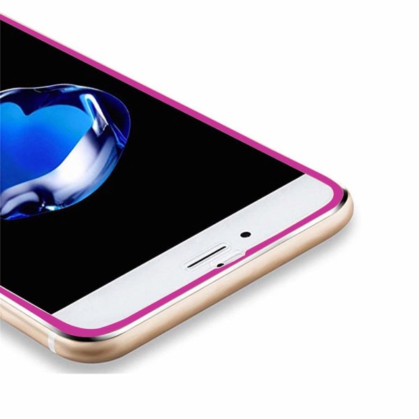 Skärmskydd med Aluminiumram från HuTech - iPhone 7 Plus Blå