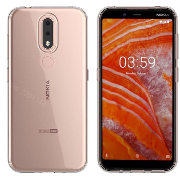 Beskyttende silikondeksel FLOVEME - Nokia 3.1 Plus Genomskinlig