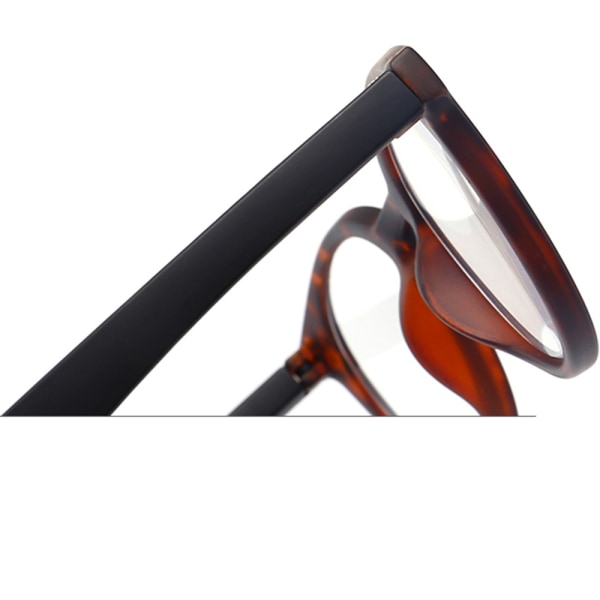 Unisex läsglasögon med komfortabelt båge Brun 1.5