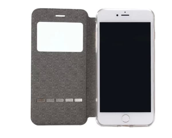 Smartfodral Fönster & Svarsfunktion till iPhone 8 Stilsäkert Roséguld