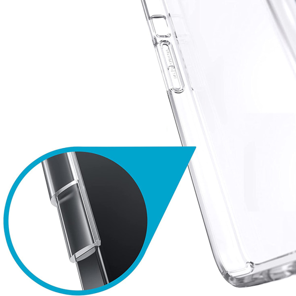 iPhone 15 Pro - Gjennomsiktig støtdempende silikondekselbeskyttelse Transparent
