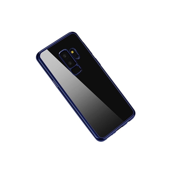 Tyylikäs silikonikuori Samsung Galaxy S9Plus -puhelimelle (sähköpinnoitettu) Silver