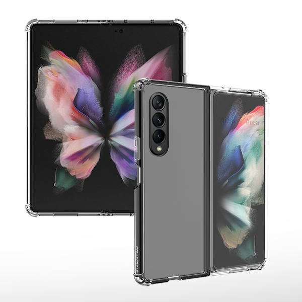 Skyddande Silikonskal - Samsung Galaxy Z Fold 3 Genomskinlig