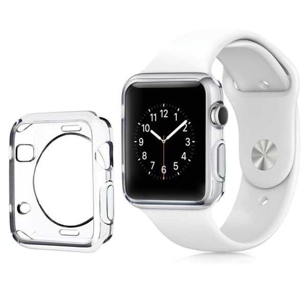 Stötdämpande Apple Watch Series 1/2/3 Silikonskal Transparent 42mm