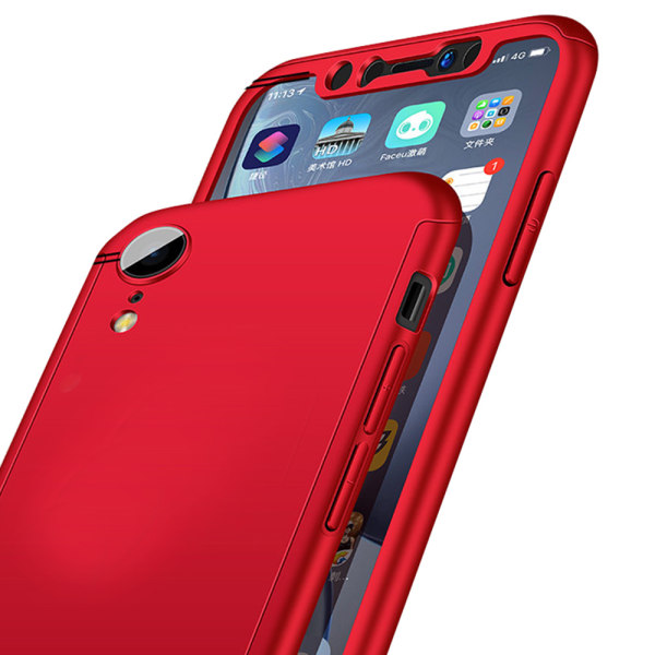 iPhone XR - Effektivt Smart Floveme etui Röd