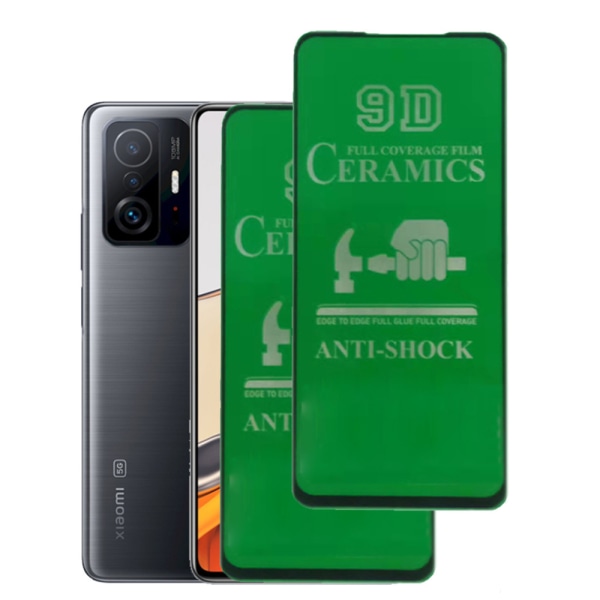 3-PACK Keramiskt Skärmskydd HD 0,3mm Redmi Note 11 Pro 5G Transparent