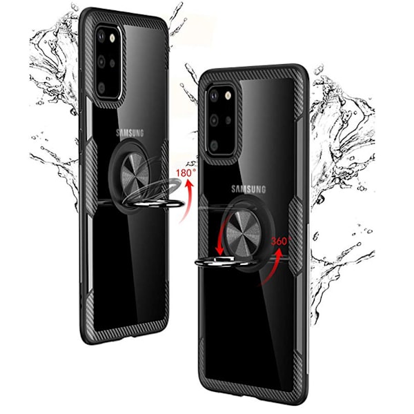 Samsung Galaxy S20 Plus - Skal med Ringhållare Blå Blå