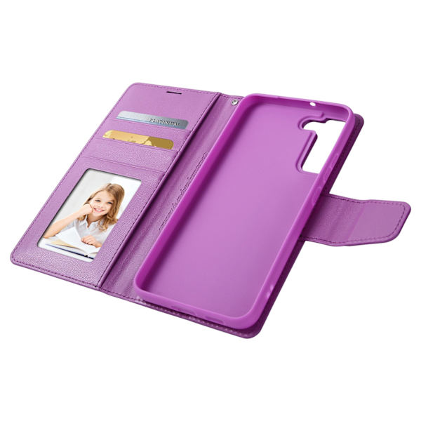 Samsung Galaxy S24 - Elegant HANMAN Plånboksfodral Lila