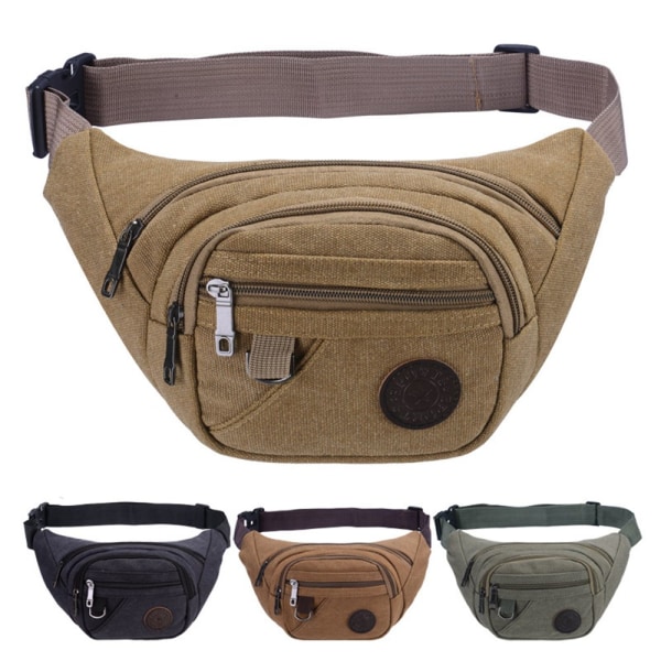 Praktiskt Midjeväska Khaki