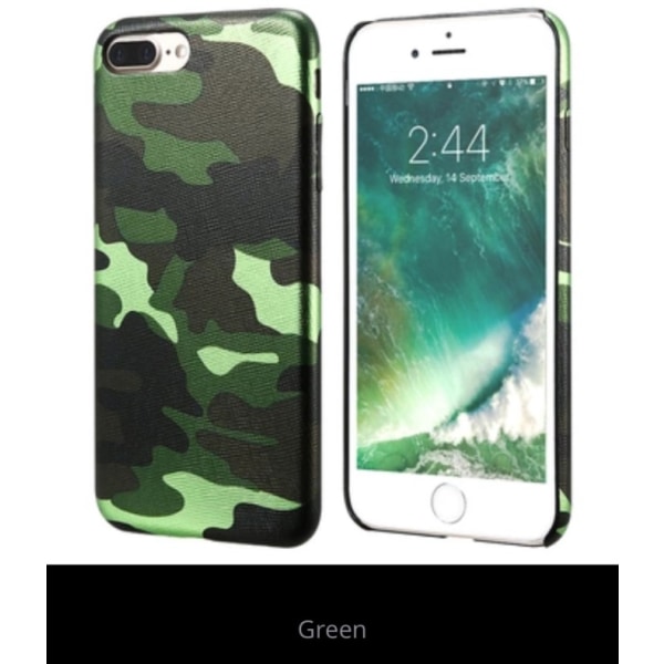 Stilfuldt militærmønster cover til iPhone 7 PLUS fra NKOBEE Blå