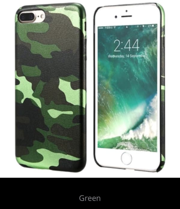 Stilsäkert Militärmönstrat skal till iPhone 7 PLUS från NKOBEE Blå Blå