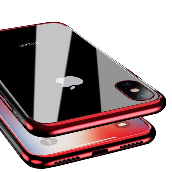 Stilig støtdempende silikondeksel til iPhone XS Max Blå